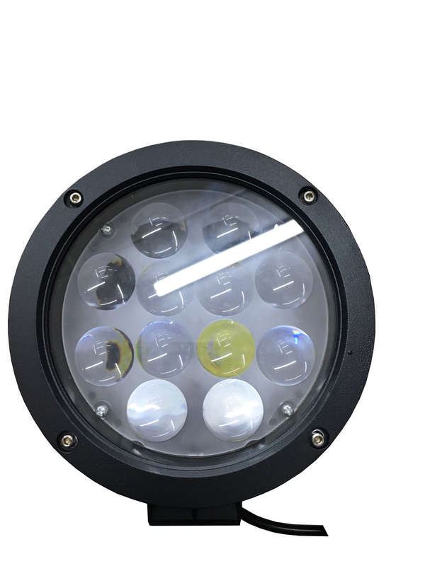 4x4 Off-Road Spotlight 7 60W 12 LED - Set of 2 and Relay Wiring Kit