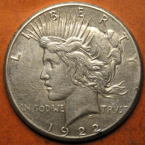 United States: 1922 Silver Peace Dollar