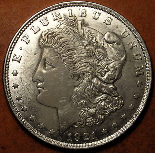 United States: 1921 Silver Morgan Dollar