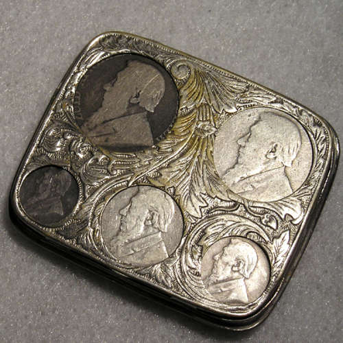 Money Box with Set of ZAR Kruger Silver Coins