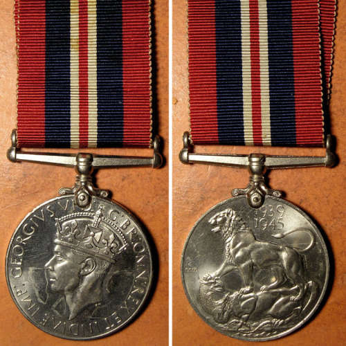 WW2 1939-1945 War Medal. British Issue Unnamed