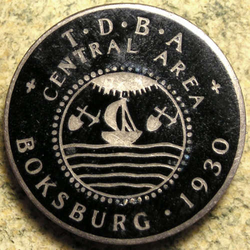 Transvaal District Bowling Association 1930 Boksburg Badge