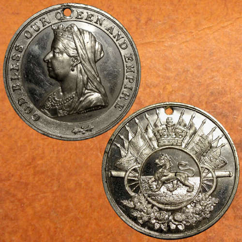 Boer War: 1900 Queen Victoria "God Bless Our Queen and Empire" Medal * SCARCE * Not in Hern