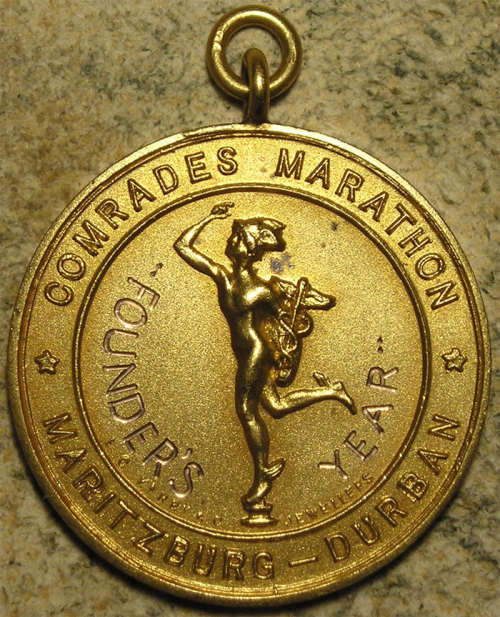 Comrades Marathon Gold Medal in SA Mint Case - Nick Raubenheimer 4th 1960