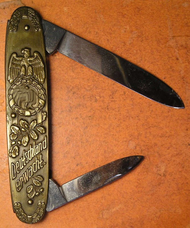 An Adolf Hitler Pocket Knife made in Germany