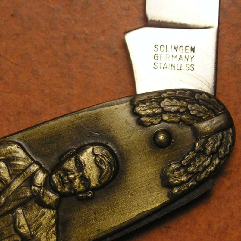 An Adolf Hitler Pocket Knife made in Germany