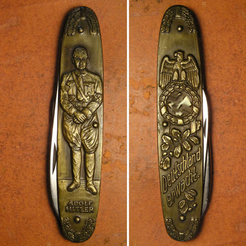 An Adolf Hitler Pocket Knife made in Germany