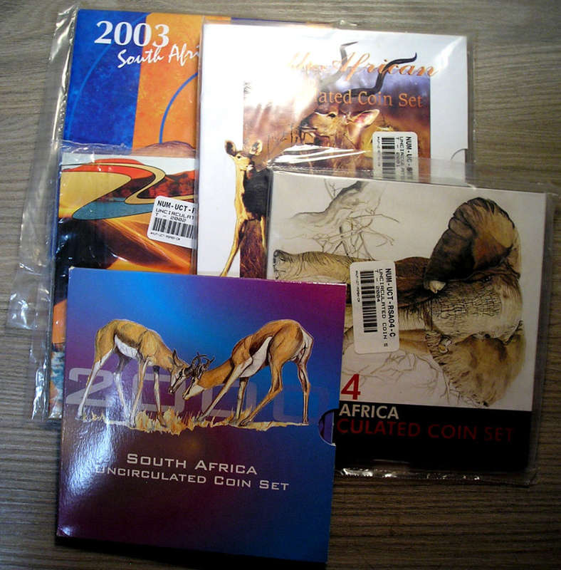 Five (x5) Uncirculated Coin Set: 2000, 2001, 2002, 2003 & 2004