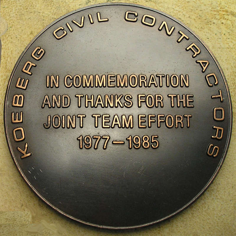 1977-1985 Koeberg Nuclear Power Station Huge Medal (100 mm, 400 gm) * SCARCE *