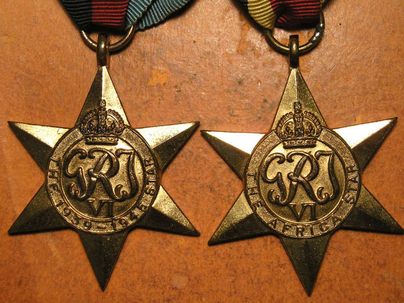 WW2 Medal Group of Four plus Documents to S/Sgt AD Dobbin