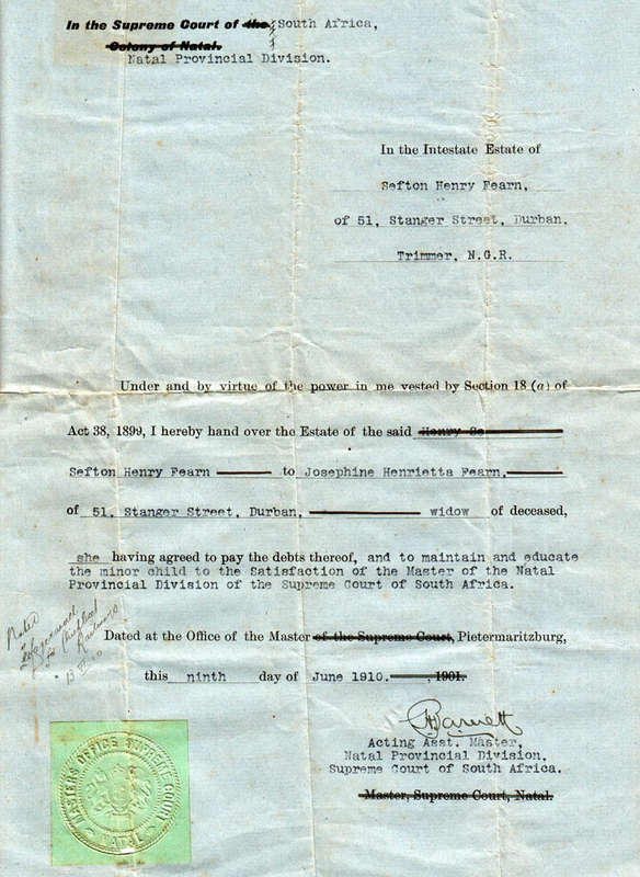 Boer War QSA Medal to Saddler Corporal SH Fearn SA Light Horse
