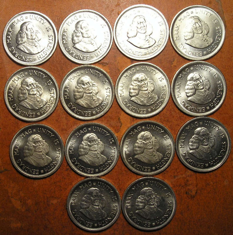 14 x Silver 10 Cents: 1961x1; 1962x2, 1963x9, 1964x2 * HIGH GRADE *
