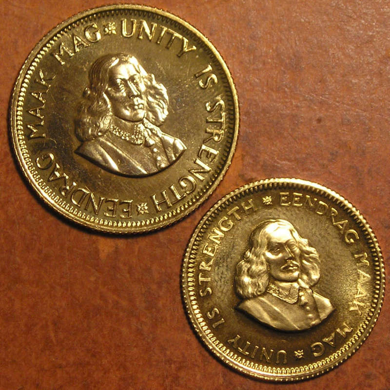 1967 Complete Long Proof Set with Silver Rand and Gold 1R and 2R