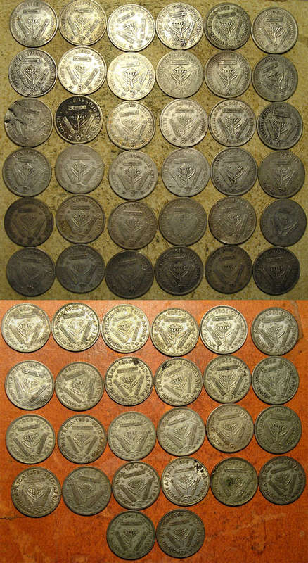 A Collection of Union Silver Threepence Tickey Coins 36 x 80% and 26 x 50%