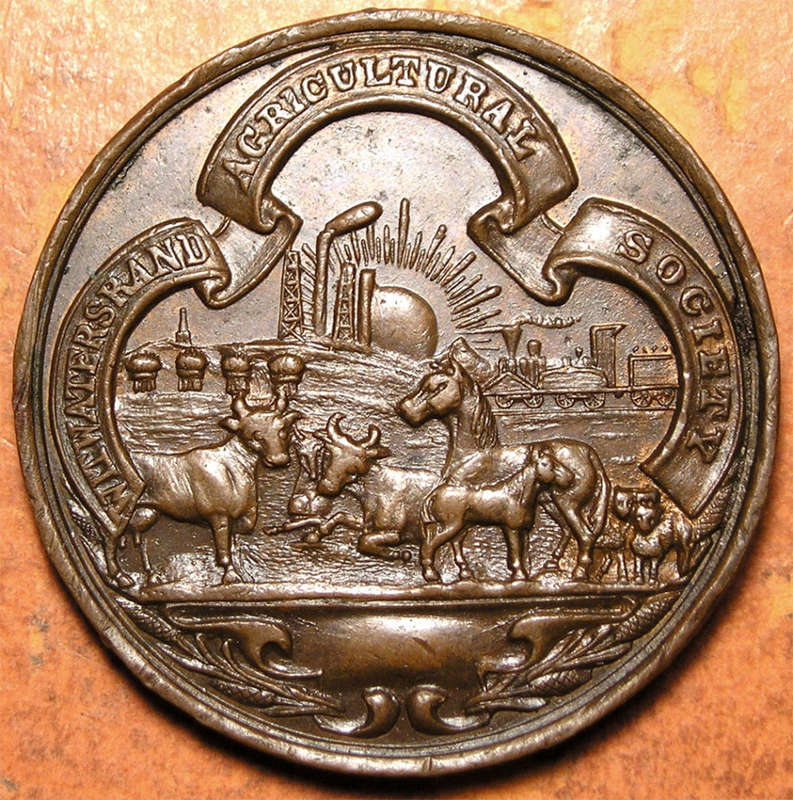 Transvaal: c1950 Witwatersrand Agricultural Society Award Medal