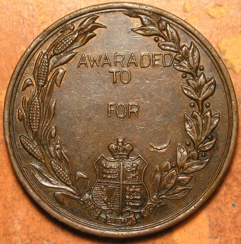 Transvaal: c1950 Witwatersrand Agricultural Society Award Medal
