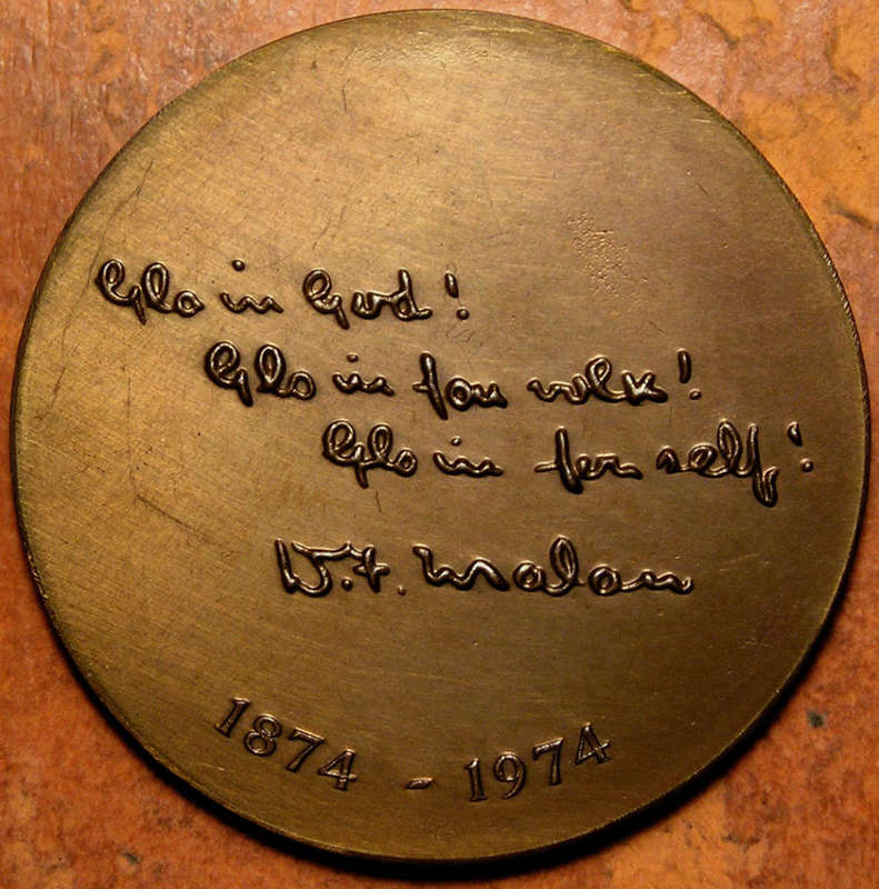 Prime Minister Dr. D.F. Milan Birth Centenary 1874-1974 Cased Medal