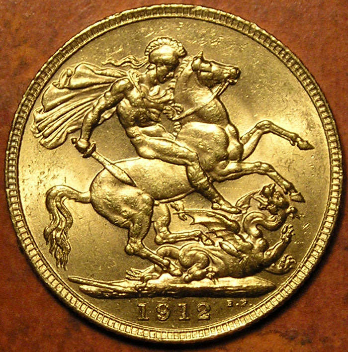 Great Britain: 1912 King George V Gold Sovereign
