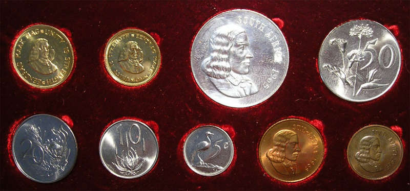 1965 Long Proof Set with Silver Rand and Two Gold Coins