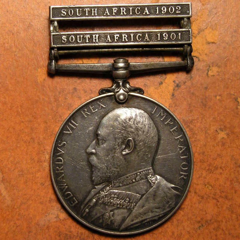 Boer War King's South Africa (KSA) Medal to Pte. E.S Loder Cape Mounted Riflemen
