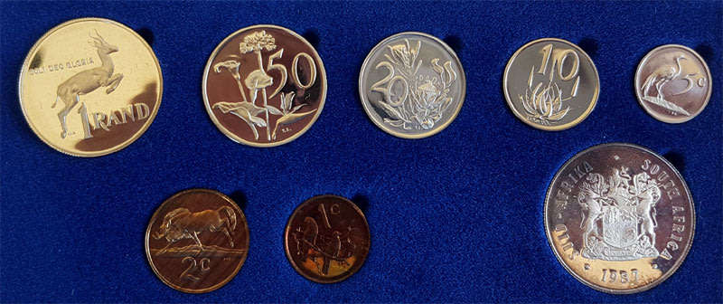 1987 Short Proof Set in Sam Case with Silver Rand