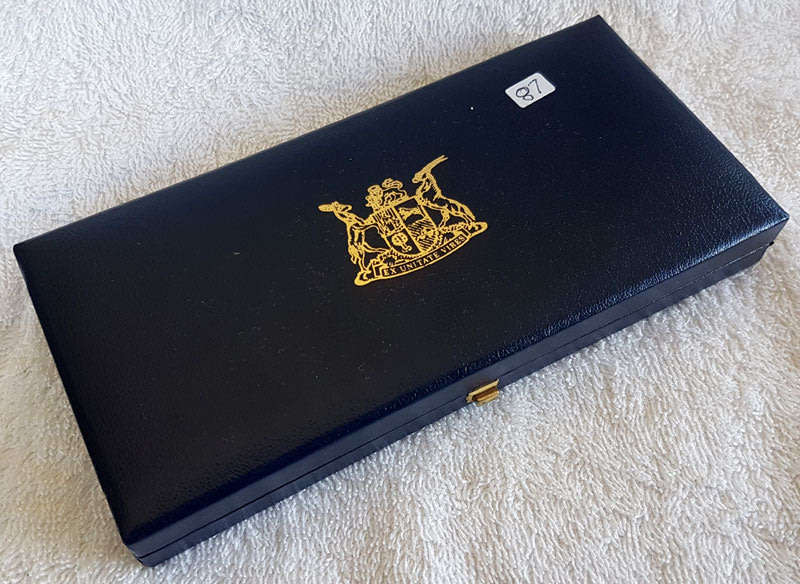 1987 Short Proof Set in Sam Case with Silver Rand