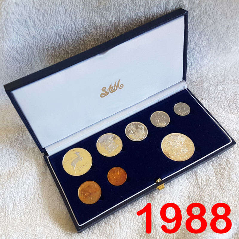 1988 Short Proof Set in Sam Case with Silver Rand