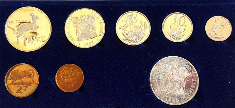 1988 Short Proof Set in Sam Case with Silver Rand