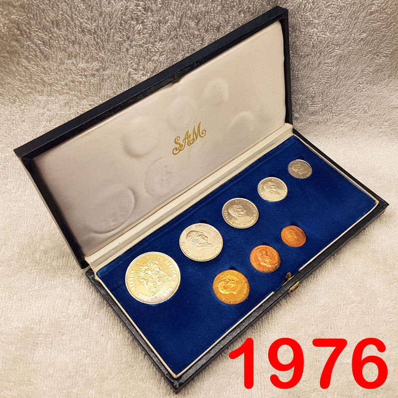 1976 Short Proof Set in SAM Case with Silver Rand