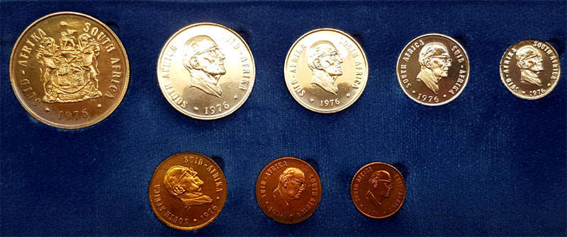 1976 Short Proof Set in SAM Case with Silver Rand