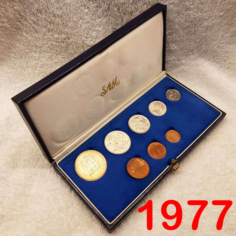 1977 Short Proof Set in SAM Case with Silver Rand