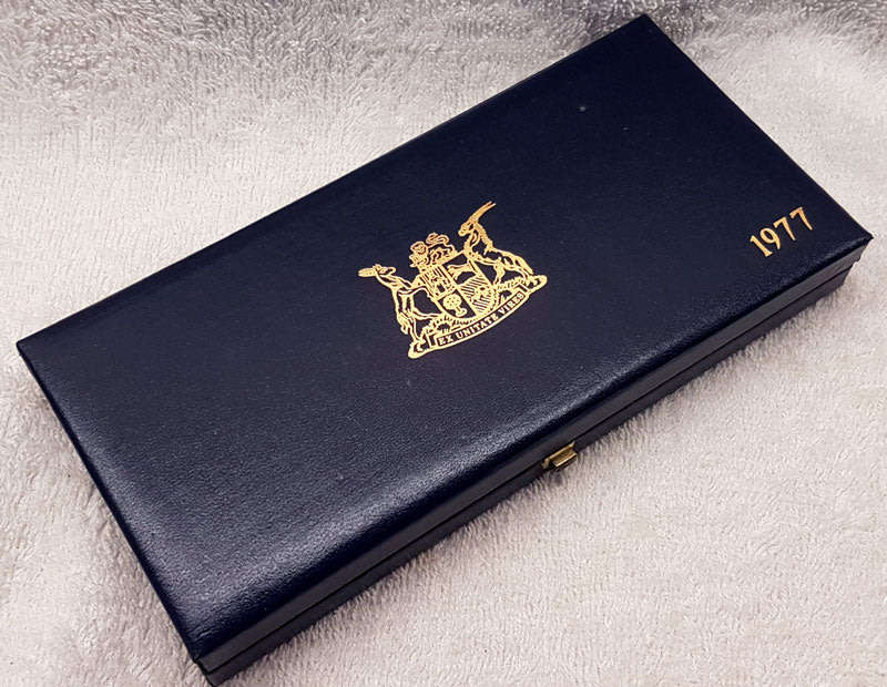1977 Short Proof Set in SAM Case with Silver Rand