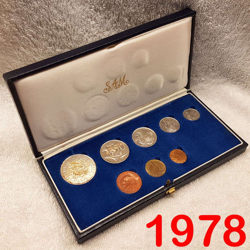 1978 Short Proof Set in SAM Case with Silver Rand