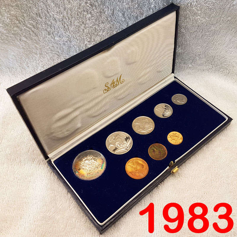 1983 Short Proof Set in SAM Case with Silver Rand