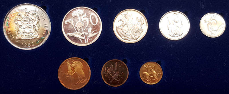1983 Short Proof Set in SAM Case with Silver Rand