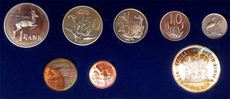 1984 Short Proof Set in SAM Case with Silver Rand