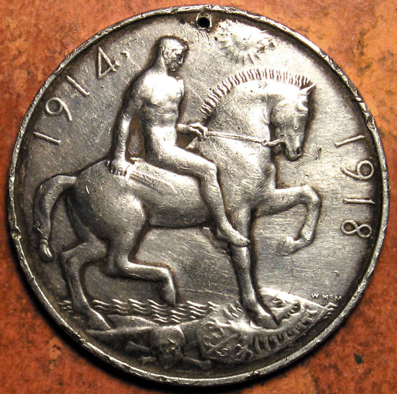 WWI Silver War Medal (Disk Only) to Indian in South African Medical Corps