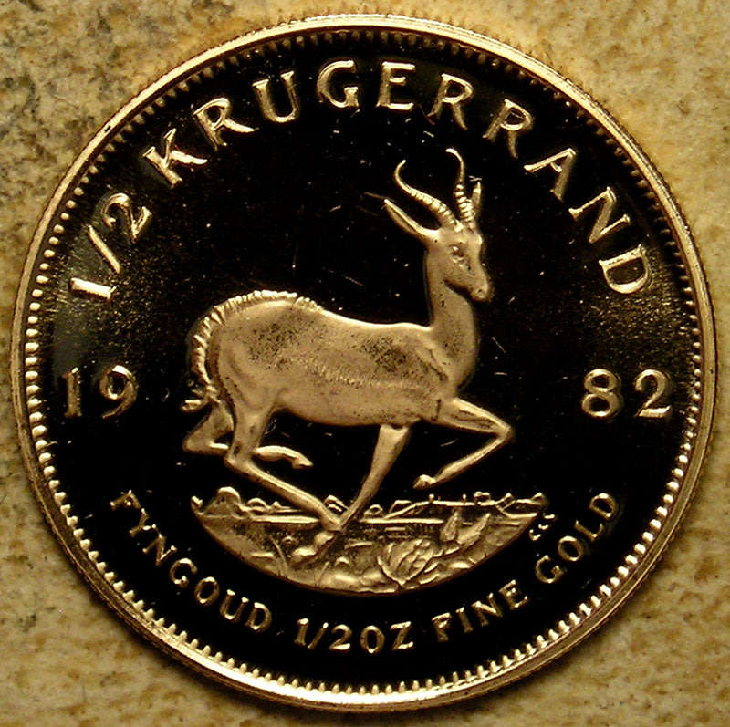 1982 Proof Gold Krugerrand 1/2 Oz