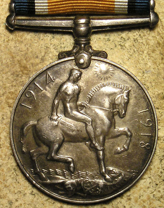 WWI War and Victory Medal Pair, T.F. de Beer, 7th SAI