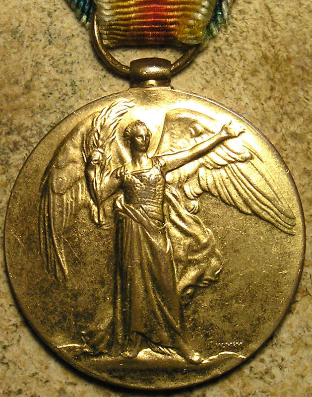 WWI War and Victory Medal Pair, T.F. de Beer, 7th SAI