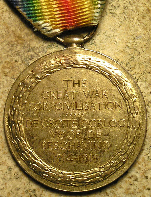 WWI War and Victory Medal Pair, T.F. de Beer, 7th SAI