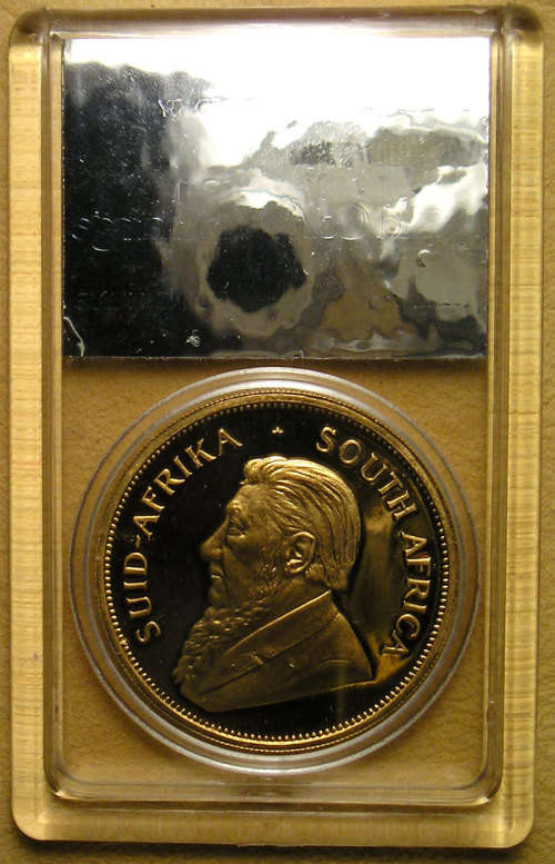 1980 Proof 1oz Gold Krugerrand Graded by The South African Gold Coin Exchange with Point Value 104