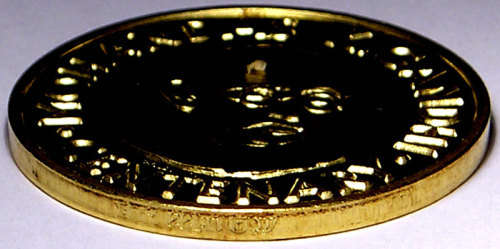 South Africa: 1969 Mohandas K. Gandhi Birth Centenary Medal - 22ct Gold,15.74 gm