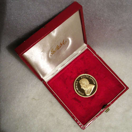 1980 Gold Full 1 oz Krugerrand in SAM Case * PROOF *