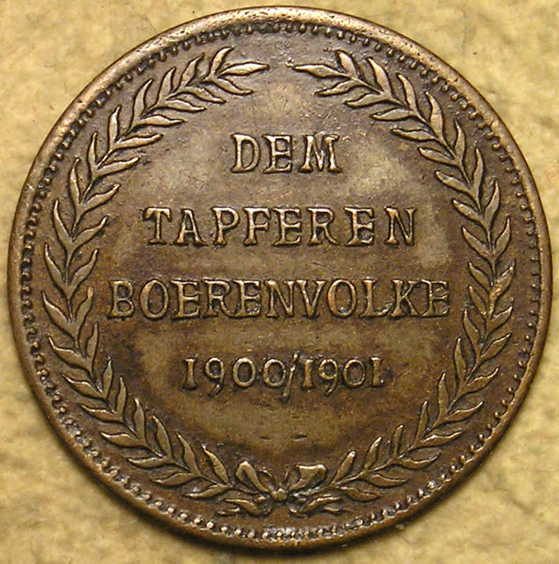Germany, Boer War: 1901 President Kruger / `Dem Tapferen Boerenvolke Medal *RARE *