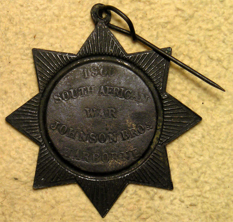 Great Britain, Boer War: 1900 Johnson Bros. Advertising Medal
