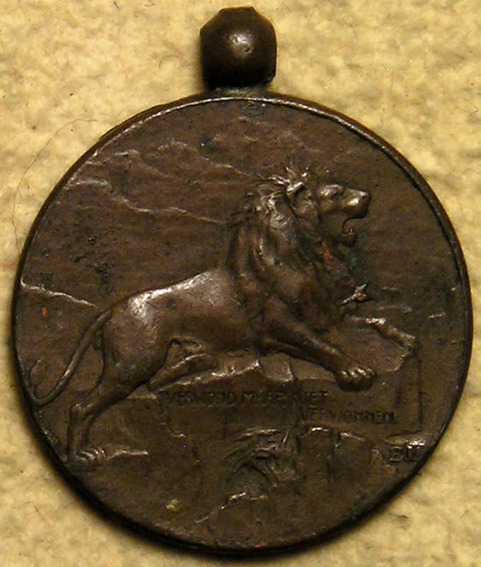 Boer War: 1902 President Steijn Orange Free State / Verwond Maar Niet Verwonnen (20 mm)