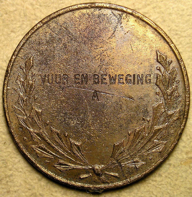 Natal, Fire and Movement, `VUUR EN BEWEGING` Large Medal