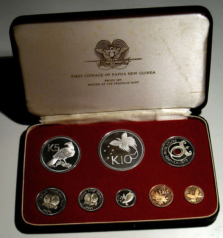 Papua New Guinea: 1975 First Coinage Silver Proof Set * 1.68 Troy Oz *