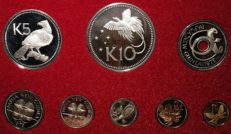 Papua New Guinea: 1975 First Coinage Silver Proof Set * 1.68 Troy Oz *